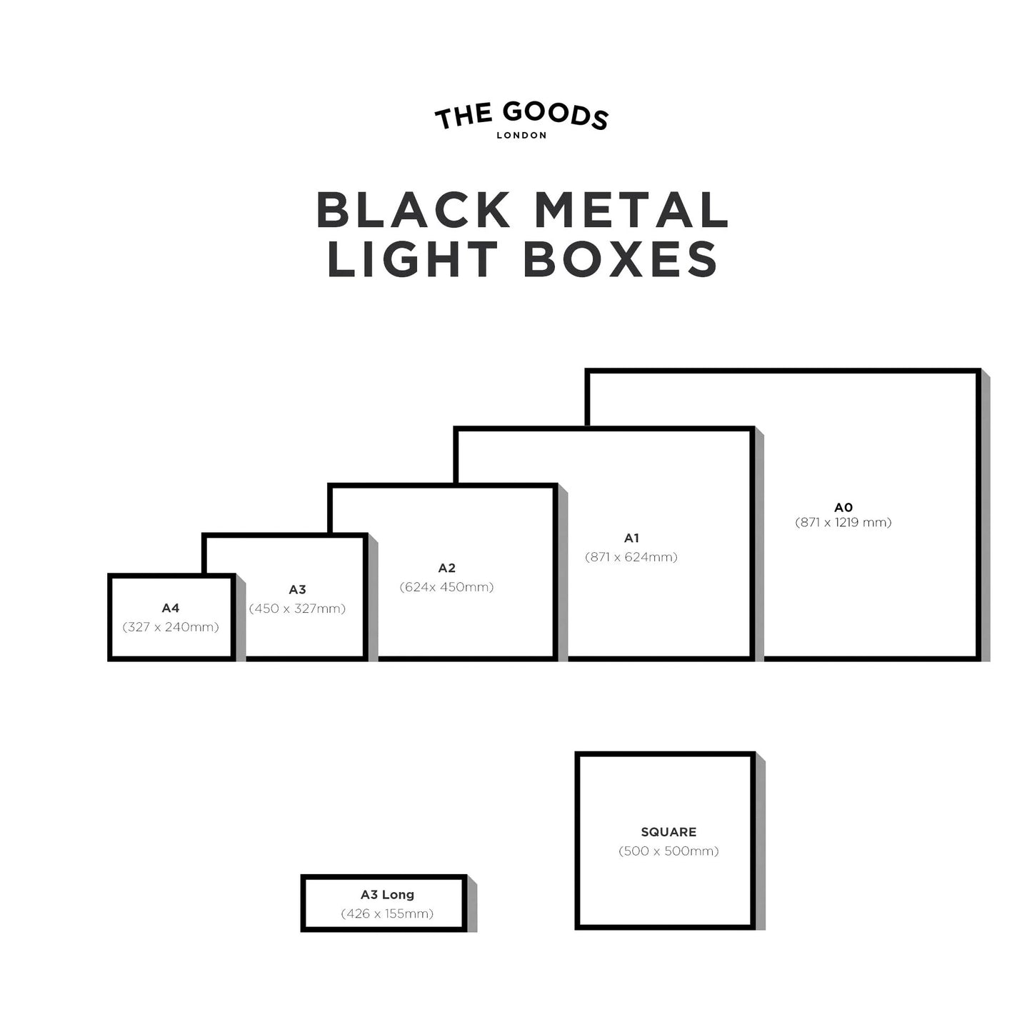 Light box sizes
