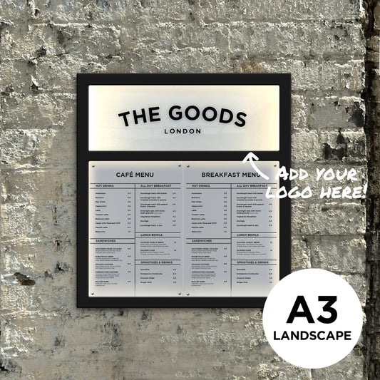 A3 lanscrape menu case black