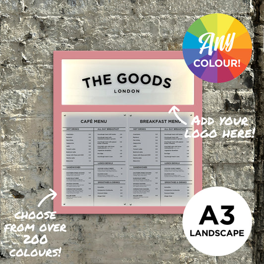 A3 Menu Case Landscape outside