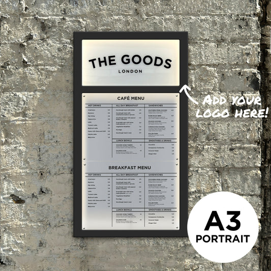 A3 portrait menu case