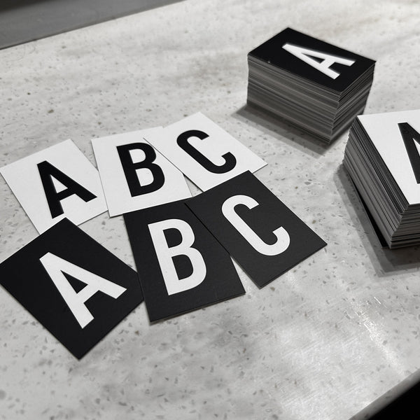 Menu Indicator Letters Replacement Alphabet Letter Packs for Menu Display Signs – The Goods London