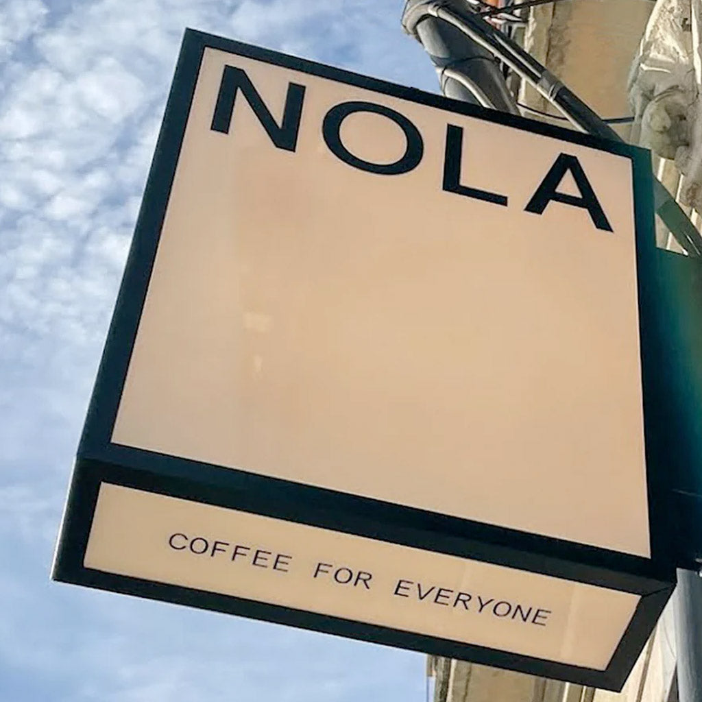 Black border outdoor light box sign