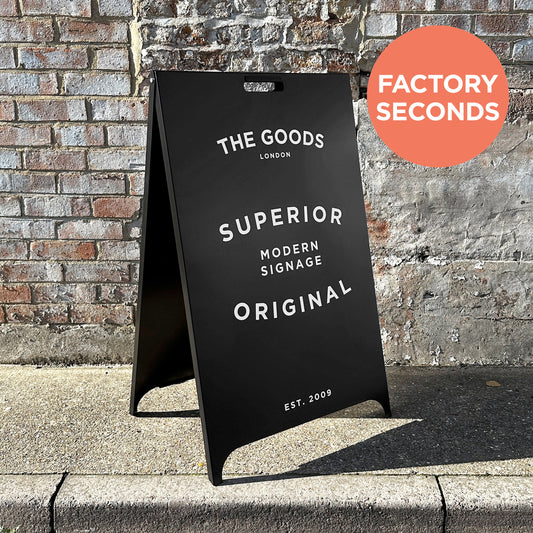 Factory Seconds Pavement Signs