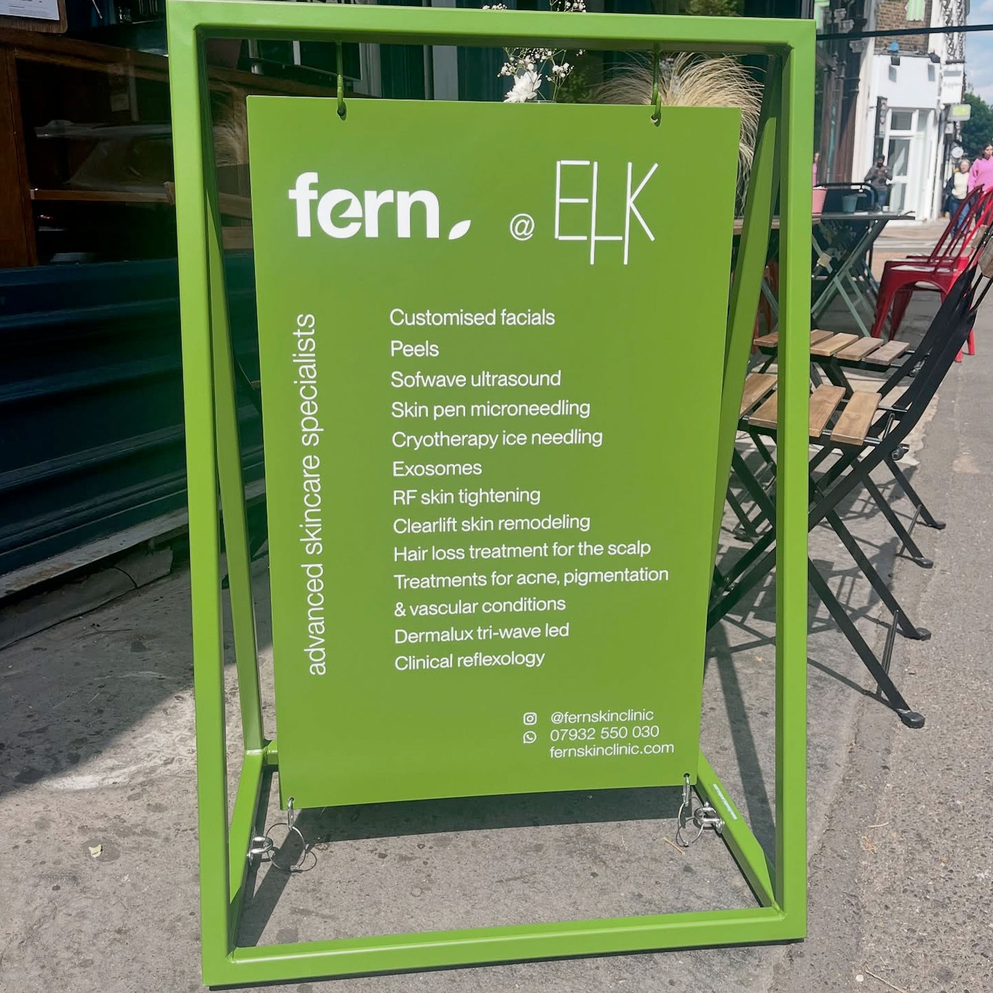 Green Swing A Frame Sign