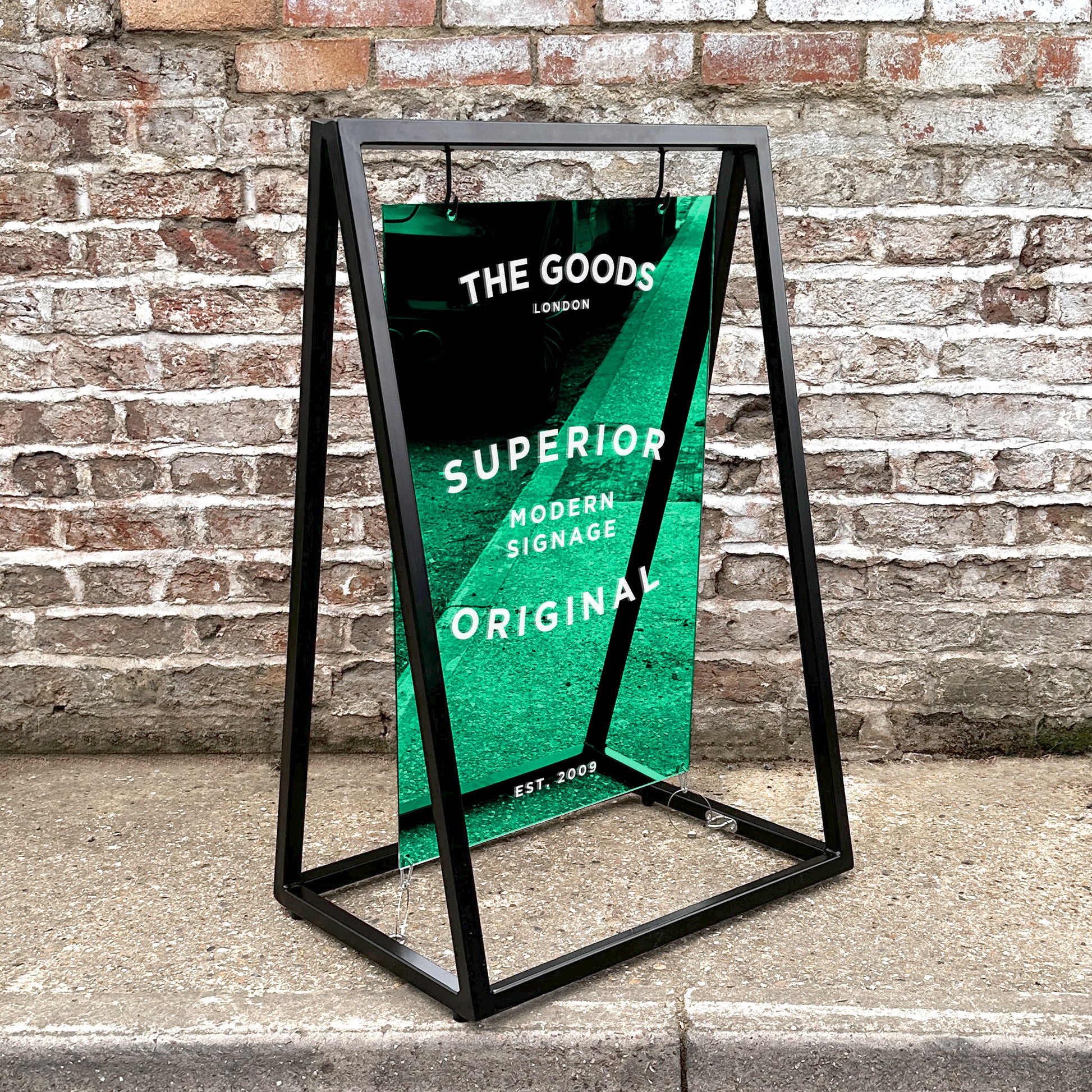 Green Mirror A Frame Sign