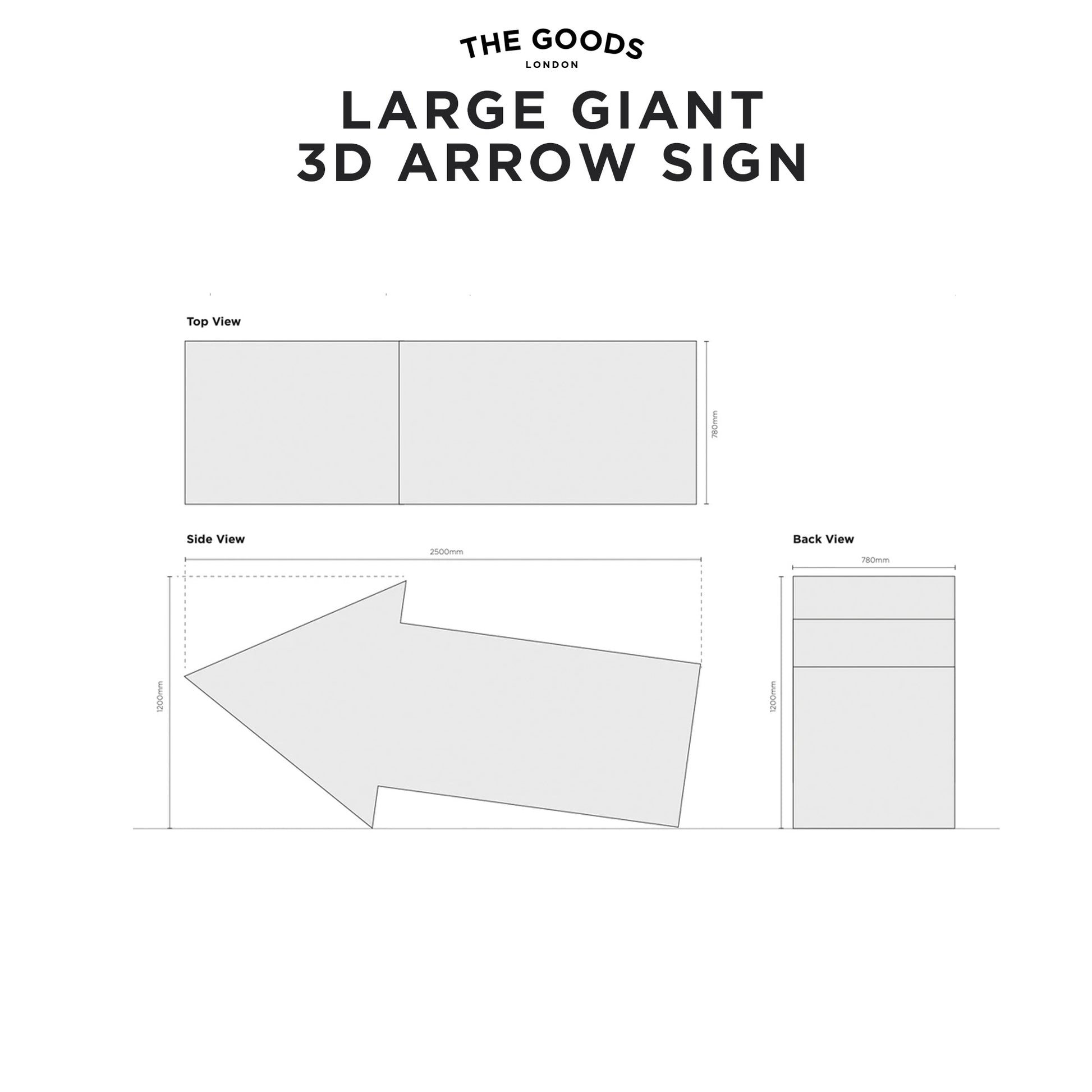 Arrow Technical Drawing