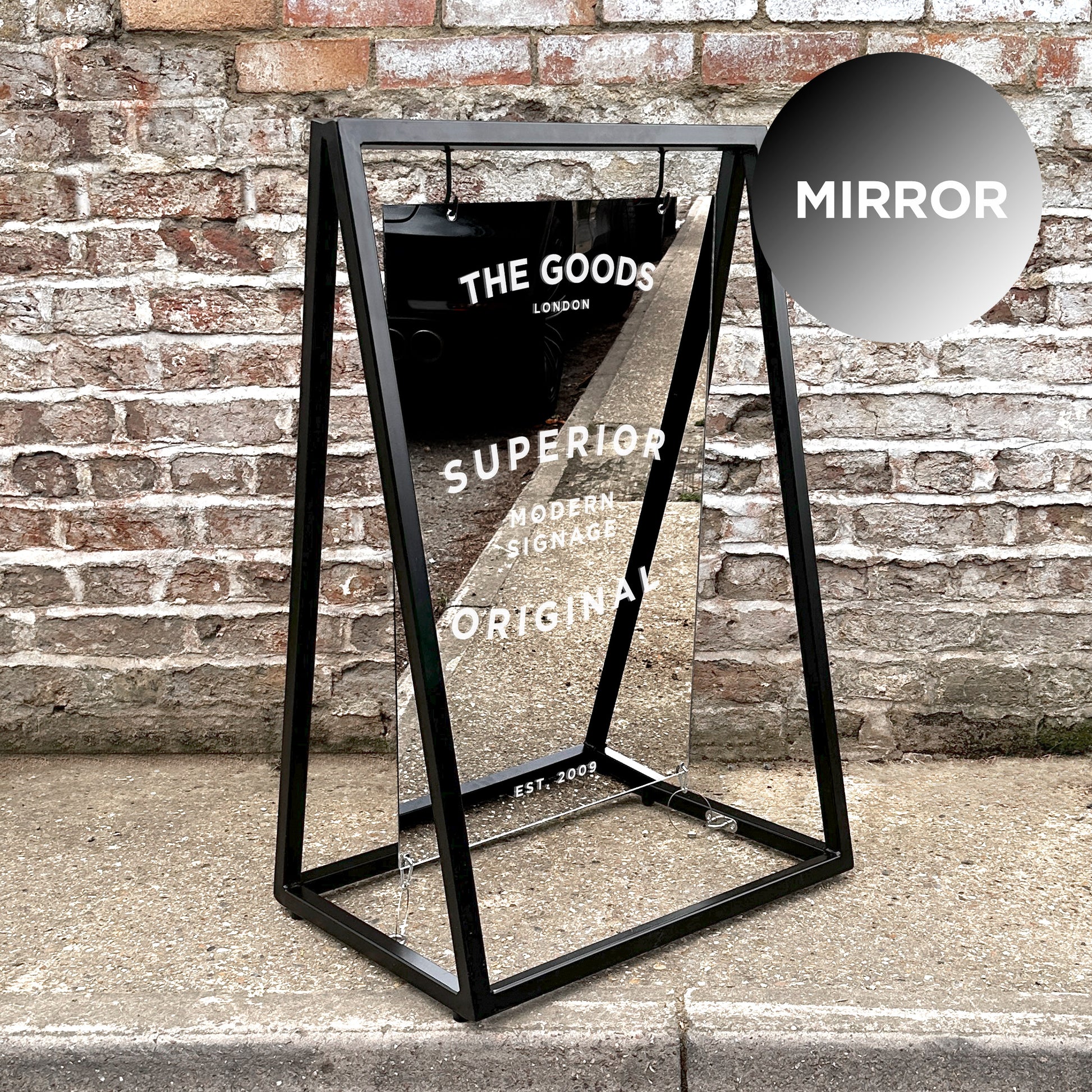 Mirror A Frame Sign