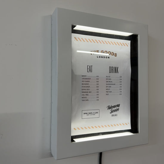 White Menu Case Video