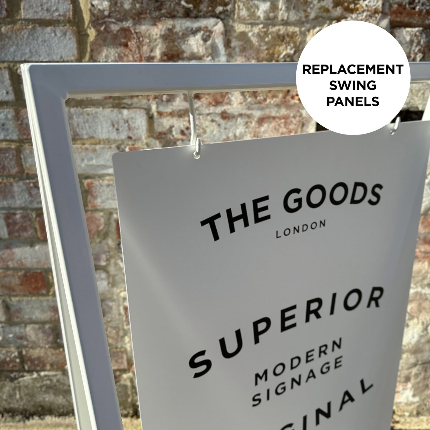 'The Soho' - A Board Sign Replacement panels for swinging metal frame