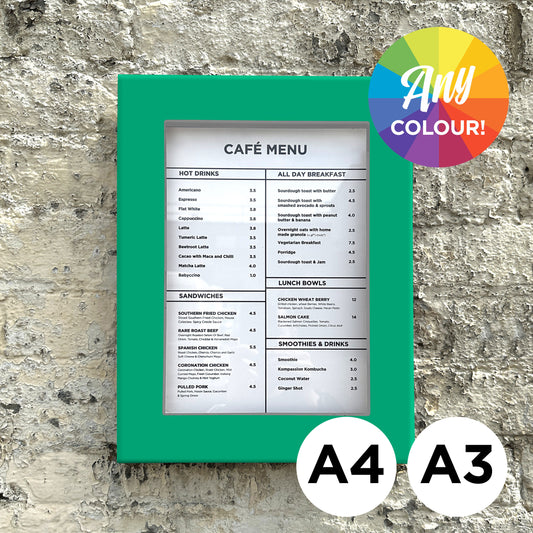 'The Farringdon' - Slimline Exterior Menu Box - Any Colour