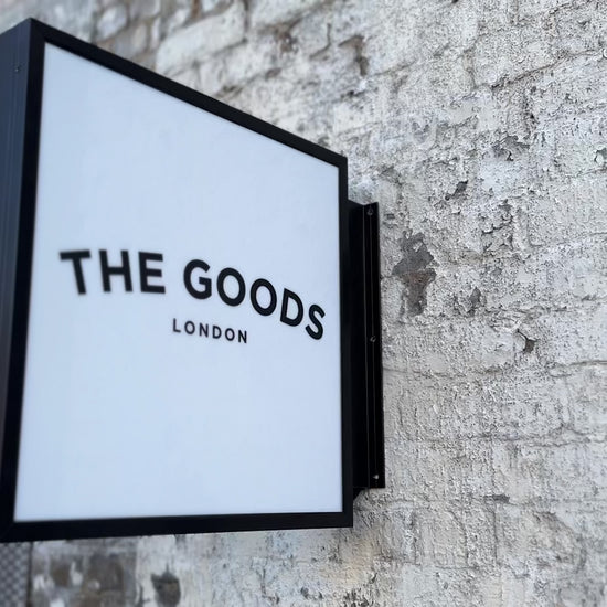 Metal double sided light box sign