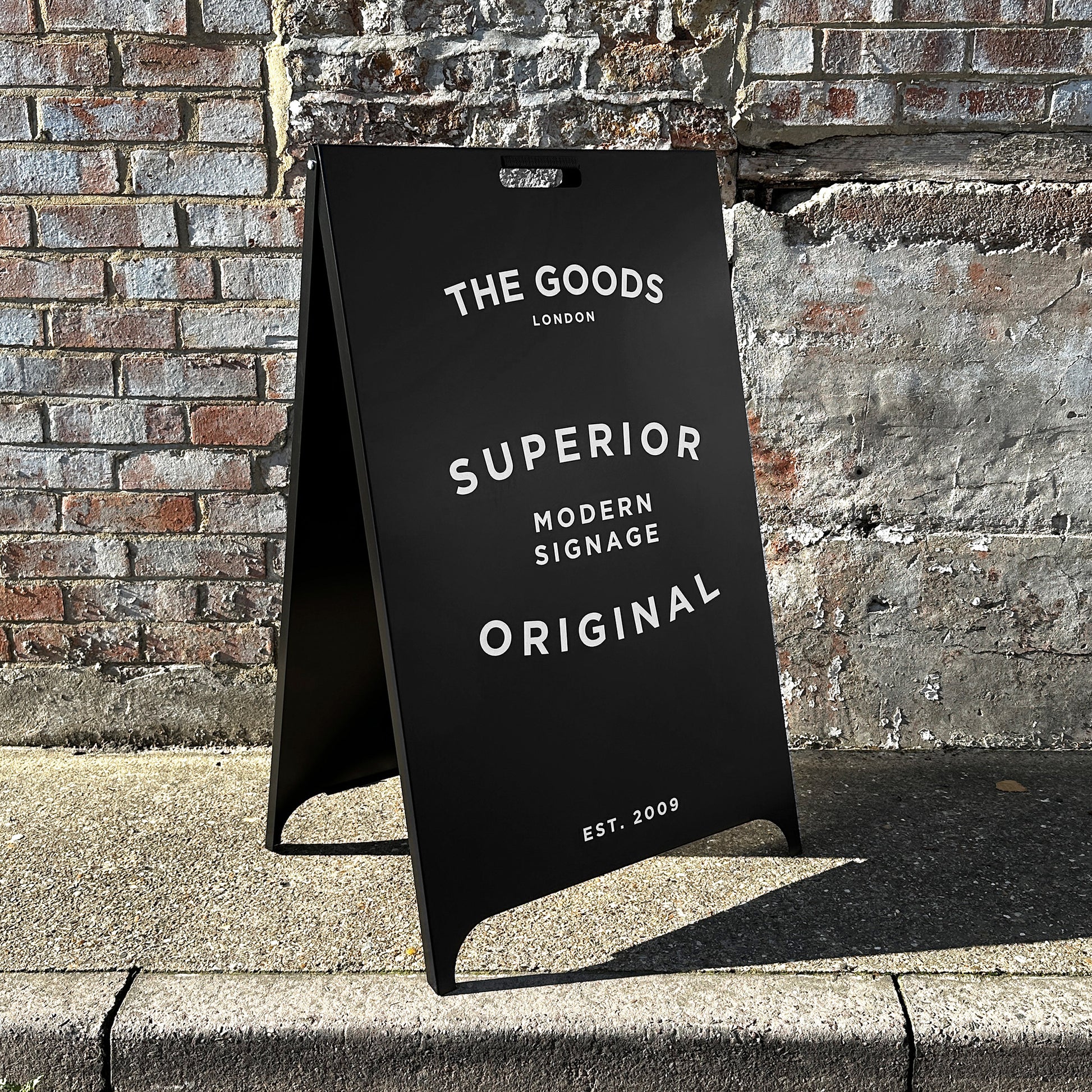 Black Metal A Board Sign