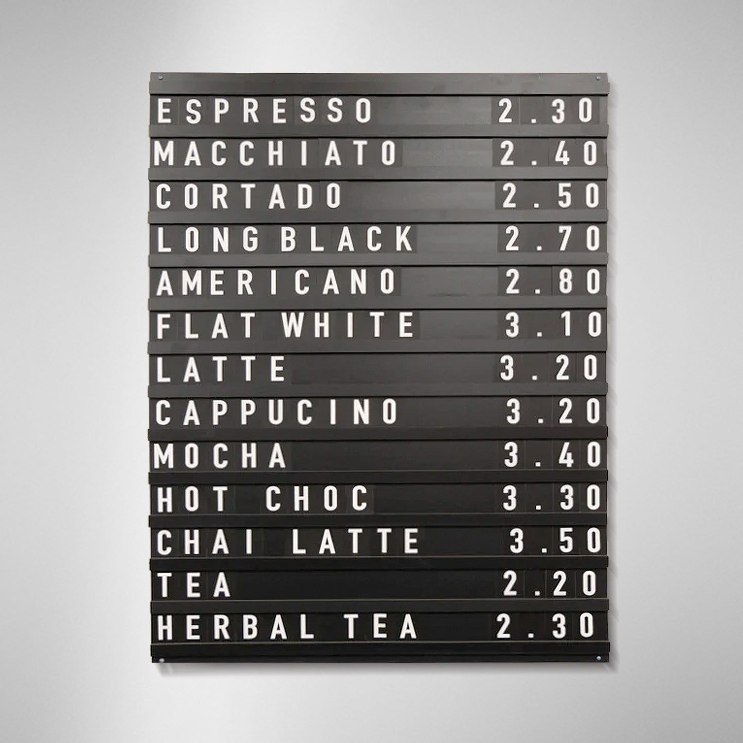 'The Fulham' - Black Café Letter Menu Board