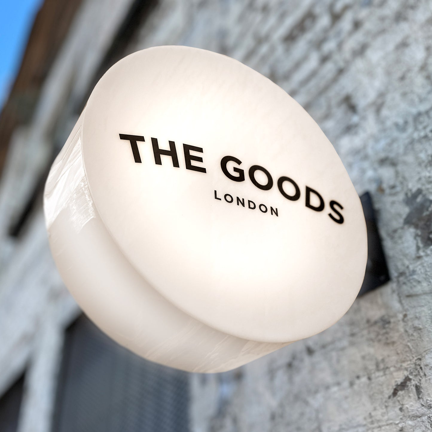 Illuminated Acrylic circle light box sign