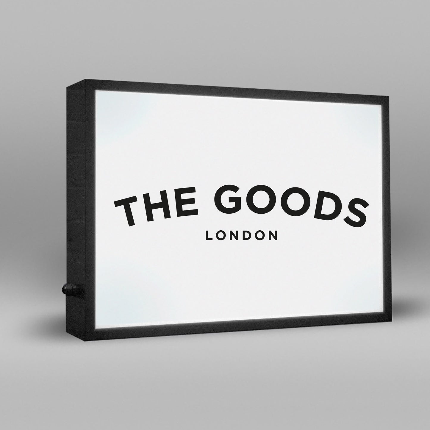 Black Metal Light Box