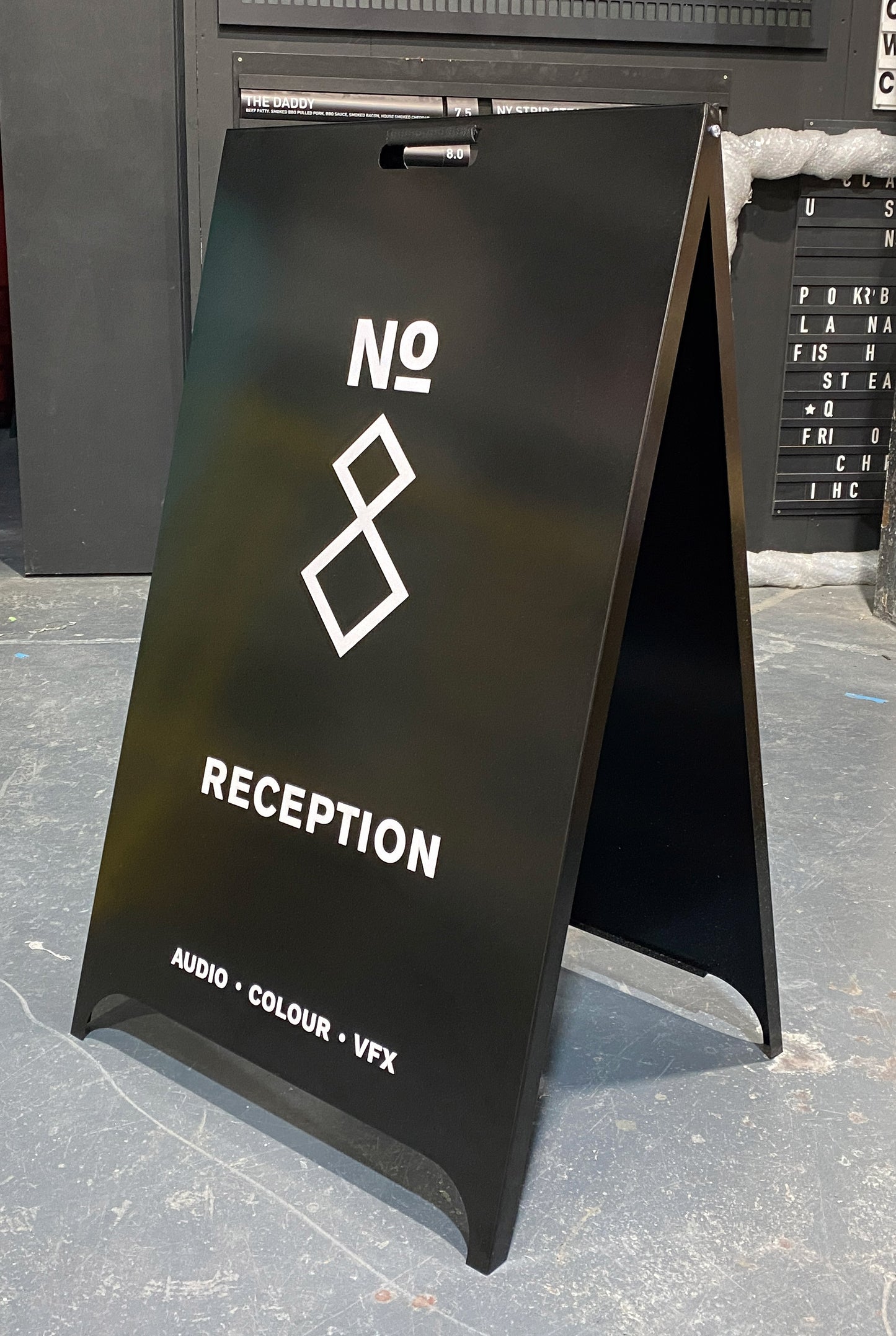 'The Fitzrovia' - Metal Pavement Sign