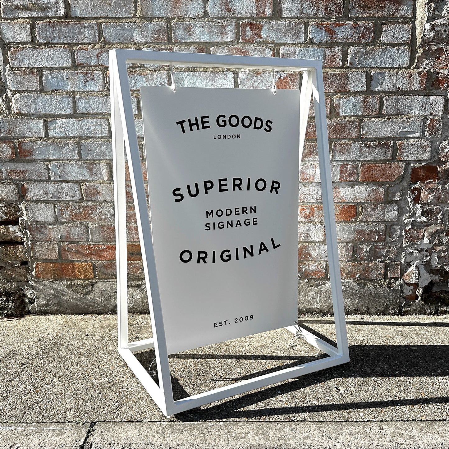 'The Soho' - A Board Sign Metal 'A' frame with swinging panel